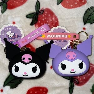 Kuromi Keychain/Coin Pouch